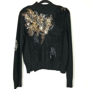 Anthropologie Knitted Knotted Fete Wool Sweater